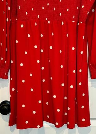 Червоне плаття в білий горошок popsugar3 фото