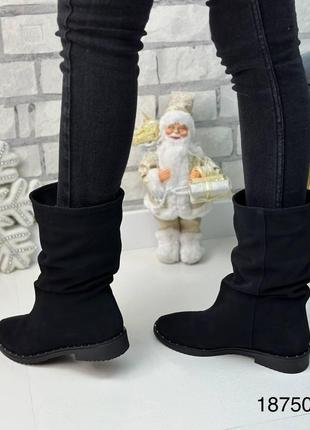 Зимові чоботи натуральна замша