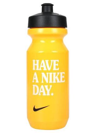 Пляшка nike big mouth bottle 2.0 22oz жовтий, чорний уні 650 мл