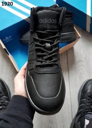 Зимние мужские кроссовки adidas ultra boost (чорні) термо4 фото
