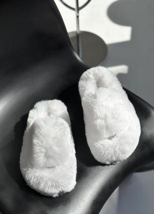 Зручні та якісні капці для дому, пухнасті капці, приємні на дотик розмір 40