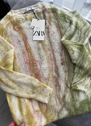 Свитер из овечьей и альпаковой шерсти zara