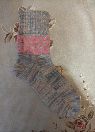 Женские шерстяные носки ручной работы