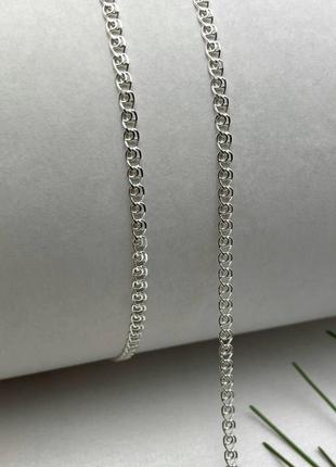 Серебряная цепочка плетево скам