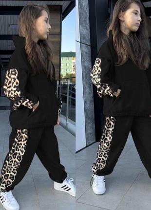 Теплий костюм  для дівчинки на ріст  134-140 см,  146-152 см, 158-164 см