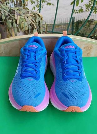 Кроссовки hoka bondi 8 blue wms 26,5 см.