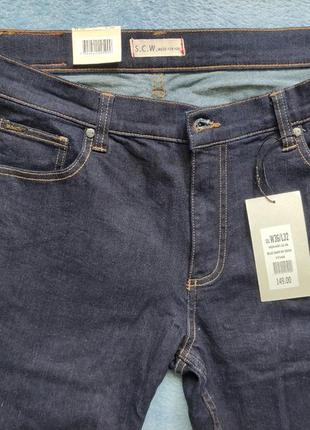 Джинсы s.c.w. (шведский бренд), пояс 36/32 длинна, эластичные.