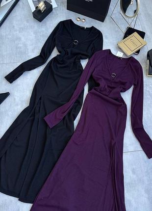 Платье с разрезом 🎀