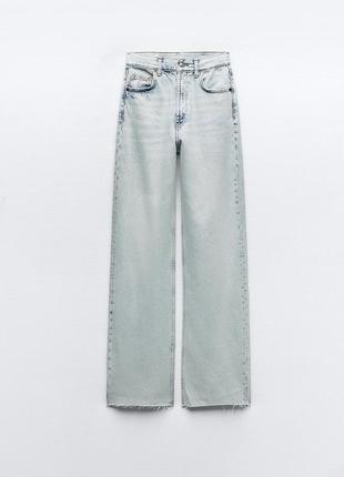 Джинси zara , trf high-rise wide-leg jeans