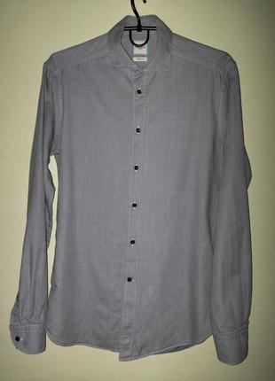 Мужская серая рубашка camicissima рубашка на длинный рукав