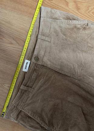 Брюки брюки мужские укороченные бежевые вельветовые вельвет yourturn regular прямые...