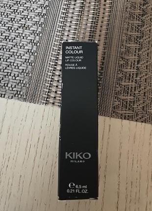 Матовый блеск kiko instan colour matte liquid lip colour rouge a levres liquide 09