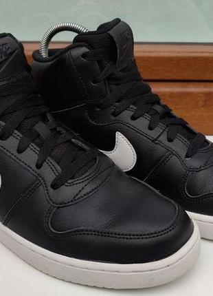 Ботінки кросівки  nike ebernon mid - herren schuhe sneakers leder schwarz aq1773-002 41р