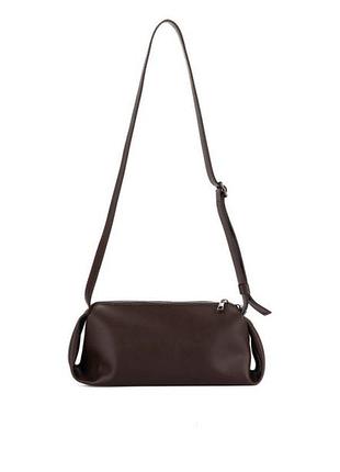 Женская сумка багет цвет шоколада (экокожа)