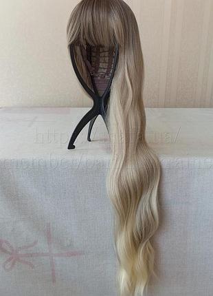 Парик длинный блонд, новый, с чёлкой, термостойкая, парик