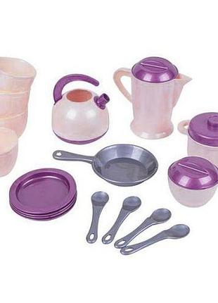 Набір посуду фуксія