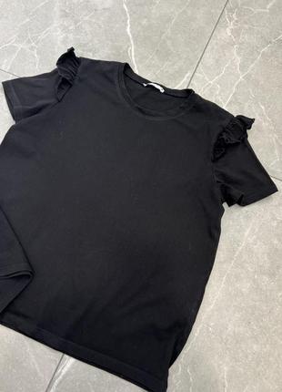 Черная футболка zara