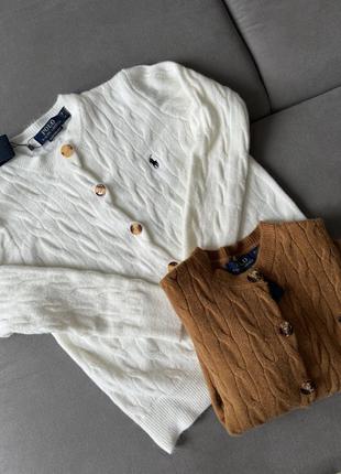 Шерстяные крутые кардиганы polo ralph lauren