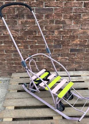 Дитячі санки з колесами мрія