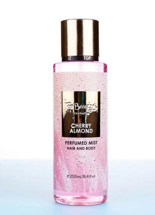 Парфюмовый спрей-мист для тела top beauty cherry almond, 250мл