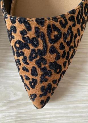 Леопардові туфлі лодочки босоніжки2 фото