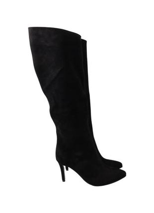 Чоботи жіночі roberto netti чорні натуральна замша, 37