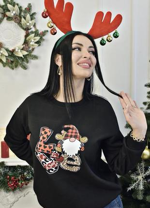 Праздничный свитшот на флисе🔥🎁2 фото