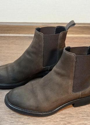 Кожаные ботинки челси