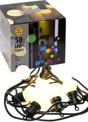 Гирлянда новогодняя, ретро гирлянда, украсит любой интерьер, качественная и долговечная теплый белый