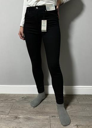 Джинсы скинни черные primark