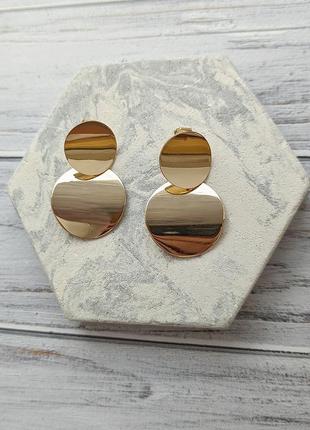 Серьги клипсы монетки