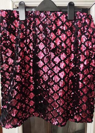Жіноча святкова спідниця в пайєтках