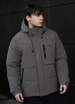 Зимняя куртка в цвете темный хаки staff golu dark khaki