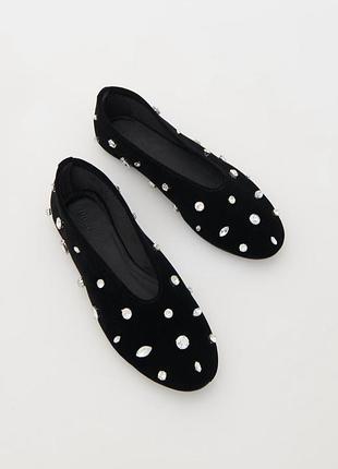 Балетки зі стразами