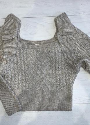 Жіночий светр коричневий h&m xs-s