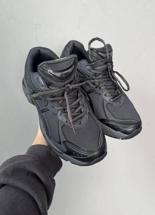 Кроссовки asics 1968-2160 black/grey (термо)