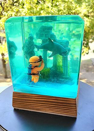 Світлодіодний нічник із епоксидної смоли