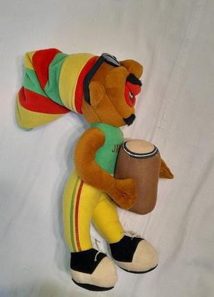 Вінтажна м'яка фігурка з барабаном ямайка berentoys rasta man -30 cм