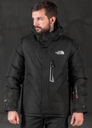 Куртка термо the north face черная w-08