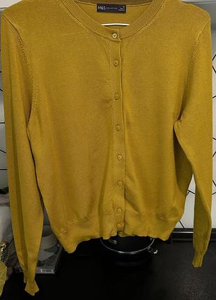 Гірчичний джемпер, віскоза джемпер, гірчичний джемпер marks spenser
