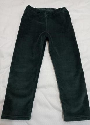 Велюрові лосини з утепленням, розмір 98-104