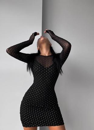 Нарядное платье мини 🖤💎