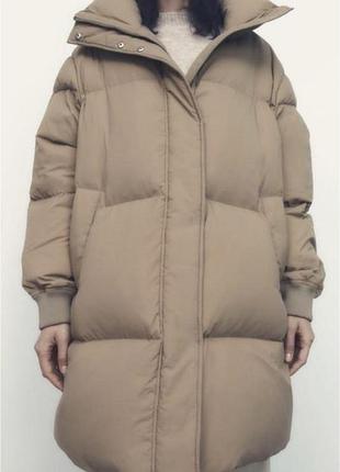 Куртка пуховик пуффер zara