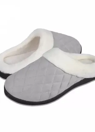 Теплі капці з ефектом пам'яті унісекс шльопанці для дому та вулиці р.40-41 на  27 см.