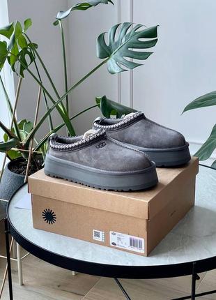 Женские сапоги ugg tasman platform dark grey