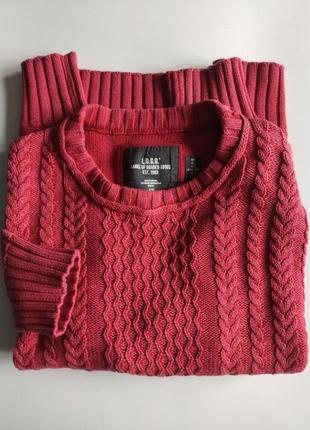 Светр logg h&m knit wear вінтаж р.l red coral