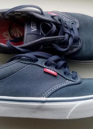 Оригинал. 26 см. низкие замшевые кеды vans.