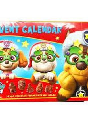 Адвент календарь шоколадный новогодний baron paw patrol, 200г