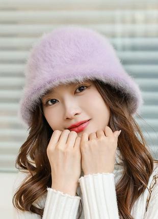 Капелюх шляпа панама штучне хутро 54-58 пухнаста