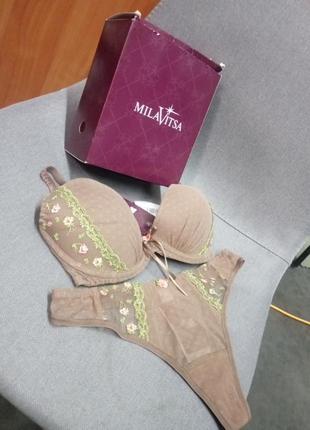 Необычайно красивый набор белья от милавица с сеточкой,🔥